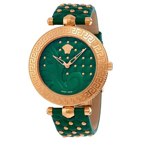 versace vanitas studded watch new|Versace Vanitas Green Dial Ladies Watch VK7260015 .